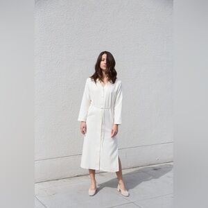 Vintage The Limited Silk Noil Duster Dress